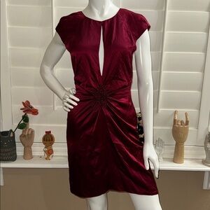 Black Halo Silk Mini Dress